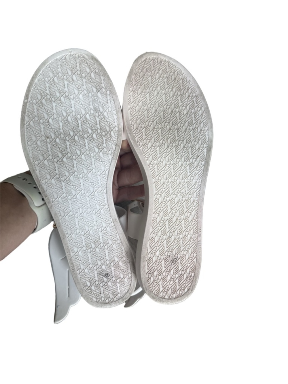 Ancient Greek Sandals Ikaria White Jelly Wing Sandal Flat Italy Size 37 Summer - Picture 6 of 11